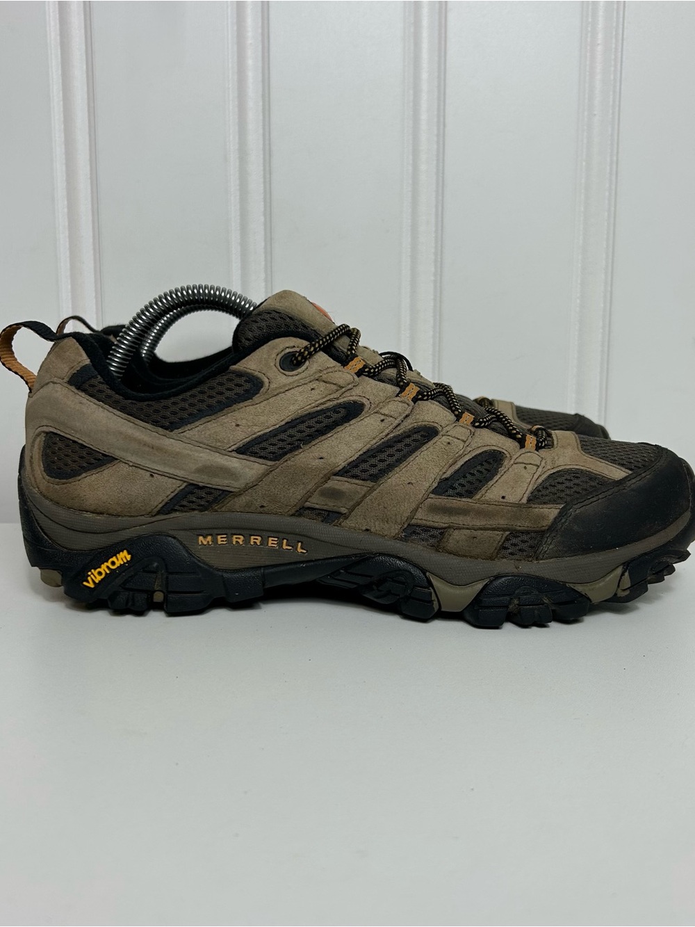 Merrell Moab 2 vent Brown orange Trail Hiking boots waterproof men’s 9